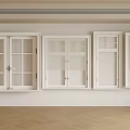 Modern White Casement Windows With Multiple Units And Sleek Design Mounted On Wall