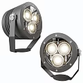 Modern Downlights And Spotlights With Multiple LED Bulbs Metal Housing And Brackets