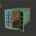 Container Cargo Box Cargo Box Trunk Box Luggage Leather Box Leather Box Container 3d model