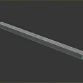 Long Smooth Metal Bar Component For Industrial Equipment With Reflective Finish