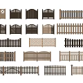 Different Types of Decorative Wooden Railings Featuring Various Patterns and Designs