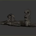 Ancient Bronze Anchor A Historical Water Transportation Maritime Tool With Rustic Patina