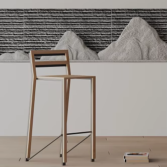 Modern Bar Chair 3d model