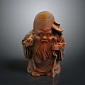 Artistic Wooden Animal Sculpture With Intricate Carving Details And Traditional Design