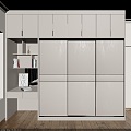 Wardrobe sliding door 3d model