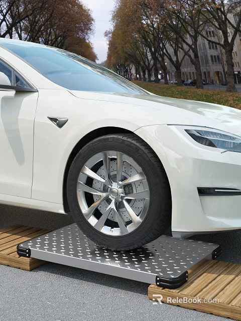 Modern White Car Showcasing Sleek Exterior Design Alloy Wheel Rims And Stylish Look 3d model 