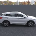 White Modern SUV With Sleek Lines Large Grille And Alloy Wheels Outdoor