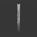 Elegant White Household Decor Item With Icicle Shaped Hanging Details And Minimalist Style