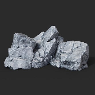 Rock Stone Block Granite Natural Landscape 3d model