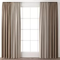 Elegant Neutral Toned Curtains With Soft Velvet Texture For Modern Home Window Decoration