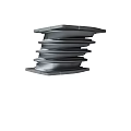 Durable Metal Mechanical Component With Stacked Multi Layer Ring Structure