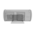 TWEMCO Modern Brown Flip Clock With Quartz Digital Display Design
