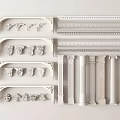Gypsum line column stigma 3d model