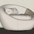 Modern Single Sofa 3d model