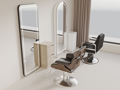 Chair modern barber chair 3d model