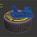 Cheetah Curling Stone Winter Sports Equipment With Yellow Stripe Carbon Fiber Top