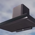 Modern Sleek Range Hood Kitchen Appliance With Black Design For Home Kitchens