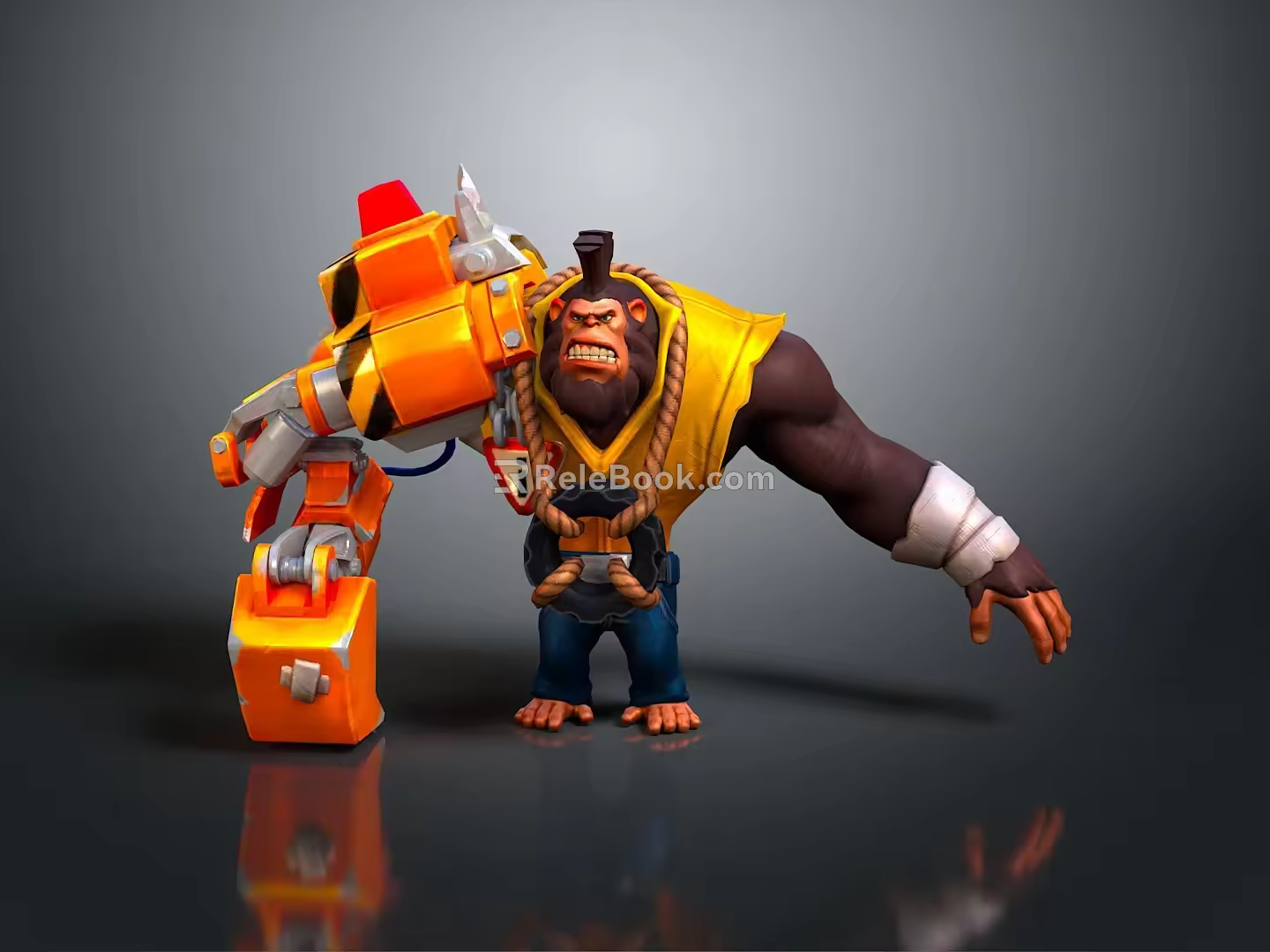Monkey CG Monkey Cartoon Monkey Anime Monkey Stylized Monkey Fantasy Style Monkey Toy 3d model