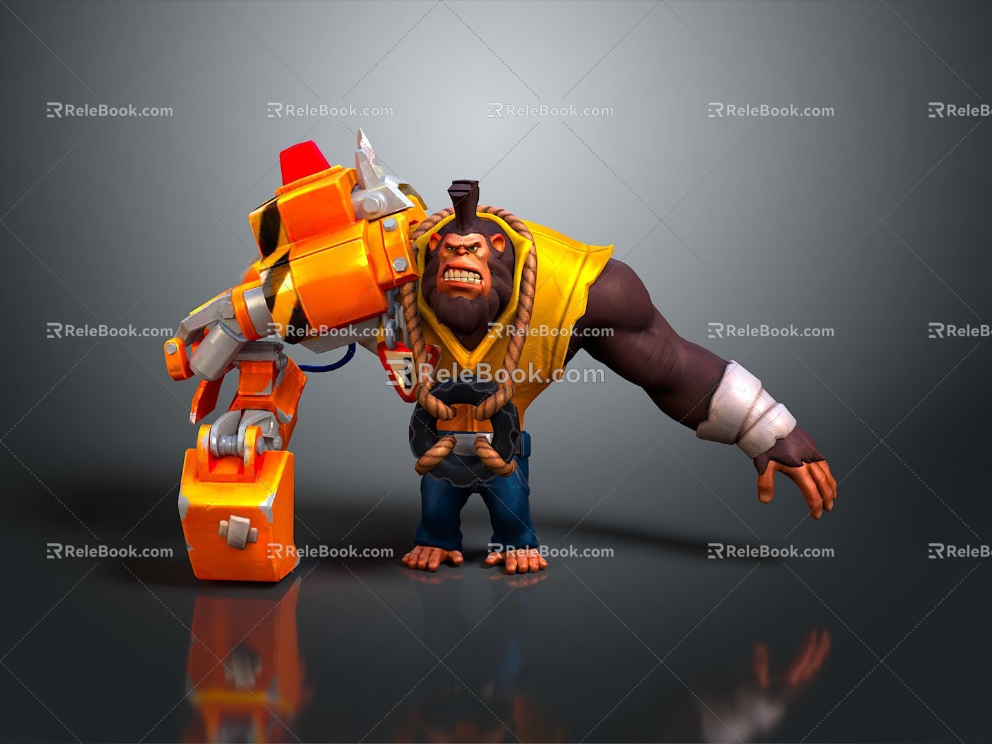 Monkey CG Monkey Cartoon Monkey Anime Monkey Stylized Monkey Fantasy Style Monkey Toy 3d model