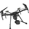 Professional Drone With High Resolution Camera And Stable Landing Gear 3d model