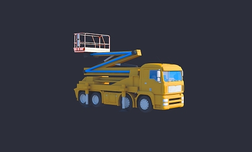 Modern lift truck 3d model