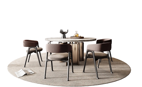 Minotti table combination 3d model