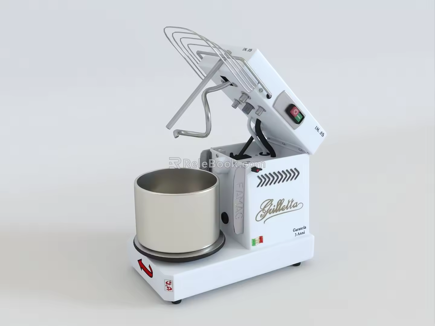 Modern dough mixer head-up dough mixer flour mixer automatic dough kneading machine dough beating machine wake-up mixer kitchen appliances 3d model