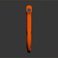 Orange Industrial Lifting Hook With Safety Latch And Heavy Duty Construction