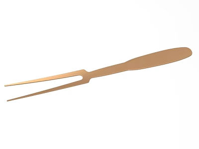 Modern Copper Kitchen Utensil Set With Fork For Dining Table Use 3d model