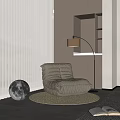 Modern Lazy Sofa 3d model