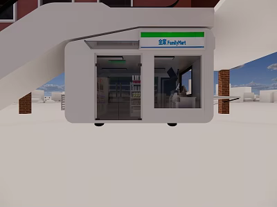 Elegant Hotel Lobby Interior With Reception Desk And Comfortable Seating Area 3d model