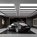 4S Dealership Showcasing Audi A7 Sportback Luxury Car Model in Showroom