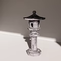 Stone lamp floor lamp 3d model
