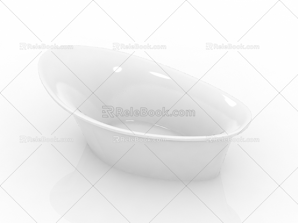 Modern Bathroom Supplies Bathtub 3d model