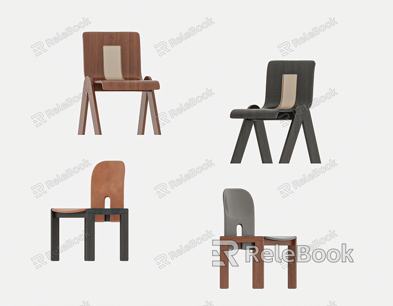 Middle Style Chair Dining Chair model