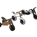 Children's toy bicycle 3d model