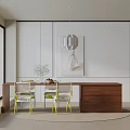 Modern table combination 3d model