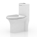 Modern toilet seat 3d model