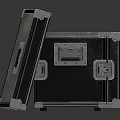 Industrial LOFT Box Storage Box Large Box Metal Box Classical Storage Box Password Storage Box 3d model