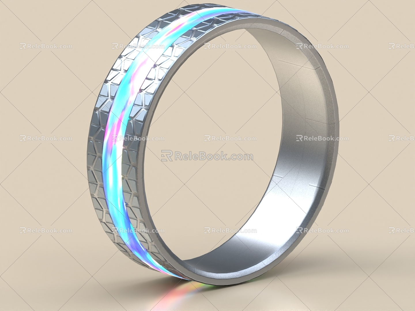 bracelet table ring jewelry collar 3d model