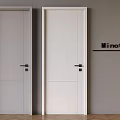 Minotti Light Gray And White Hinged Doors Modern Design With Wooden Flooring Interior
