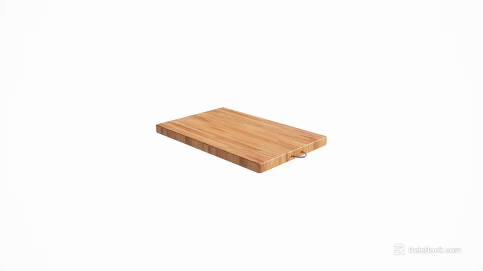 Natural Wooden Cutting Board A Durable Kitchen Tool For Food Preparation 3d model 