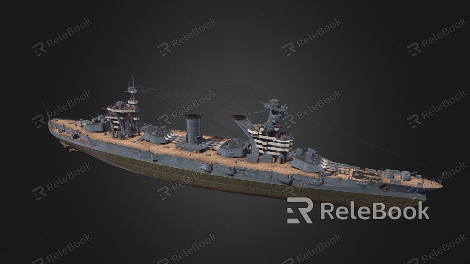 modern warship warship destroyer weapon ship cruiser ship model