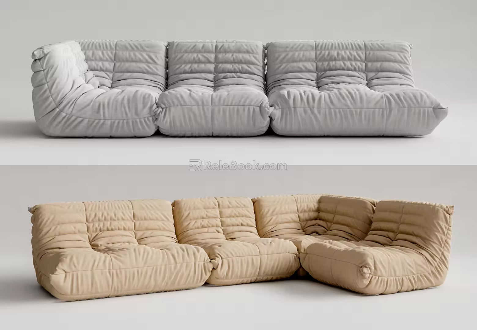 Modern Ligne Roset Combo Sofa 3d model