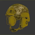 Tactical Camouflage Helmet With Protective Shell And Adjustable Straps Design