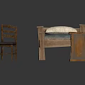 Cozy Bedroom Interior Design With Wooden Bed Nightstand And Chair Furniture