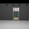 Modern Display Shelf Design With Multiple Storage Compartments And Wooden Shelves