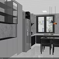 Modern Minimalist Living Dining Room With Floating TV Cabinet And Stylish Comfortable Home Interior Design