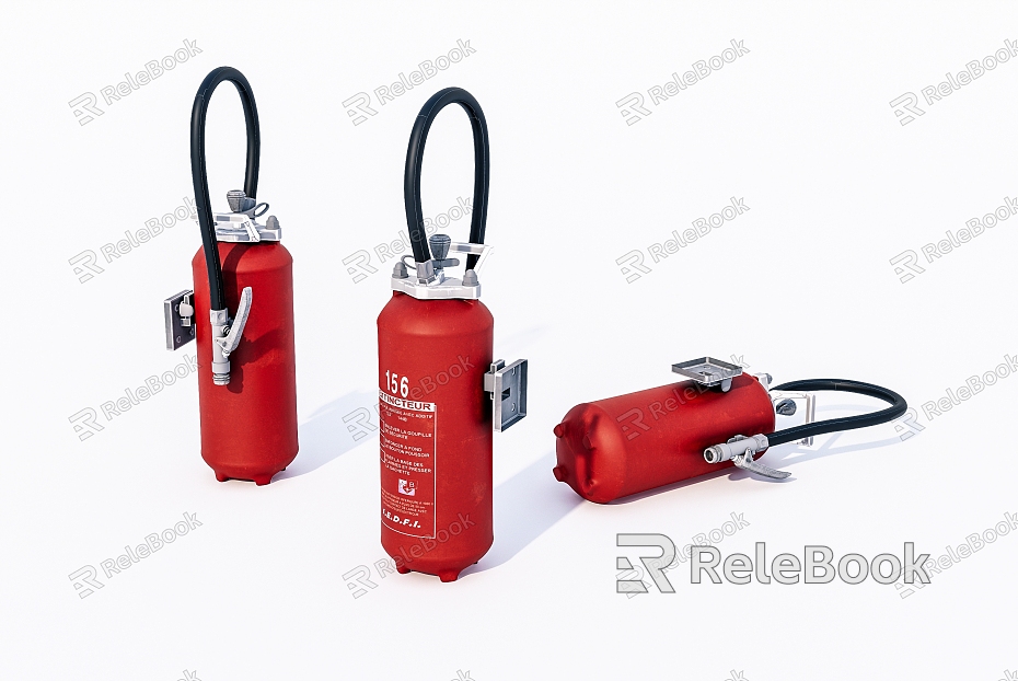 Modern old fire extinguisher model