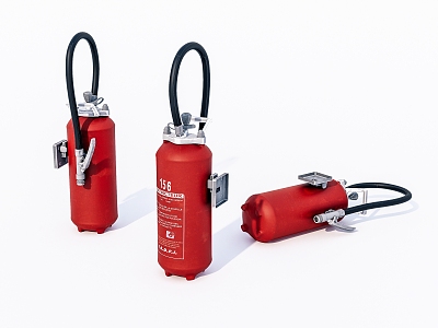 Modern old fire extinguisher model